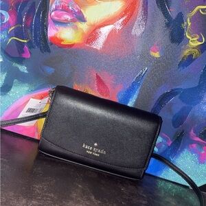 Kate Spade Sleek Black Crossbody Bag